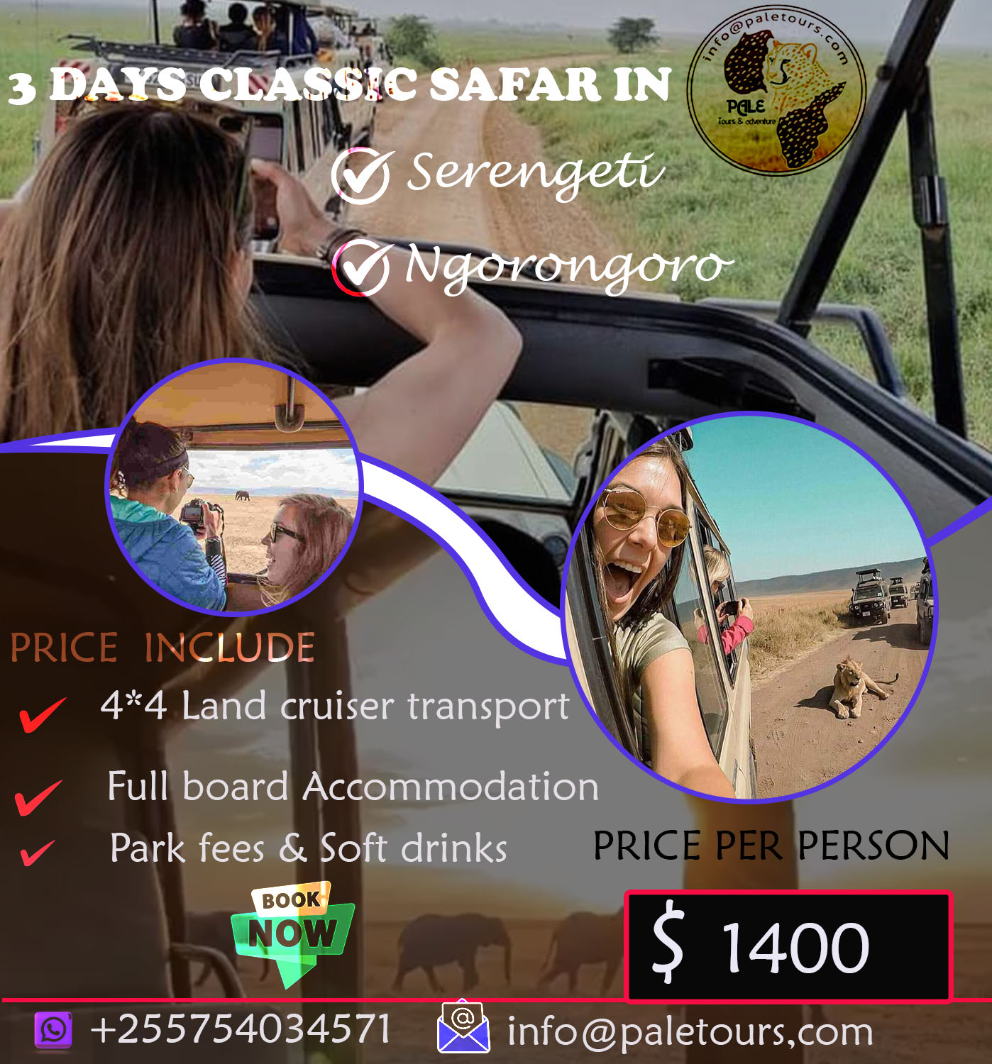 background image for - 3 Days Serengeti And Ngorongoro